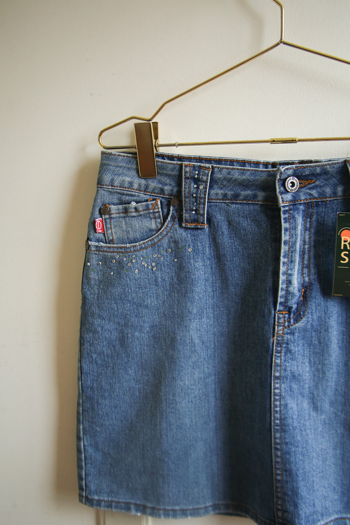 Falda denim brillos – Talla M