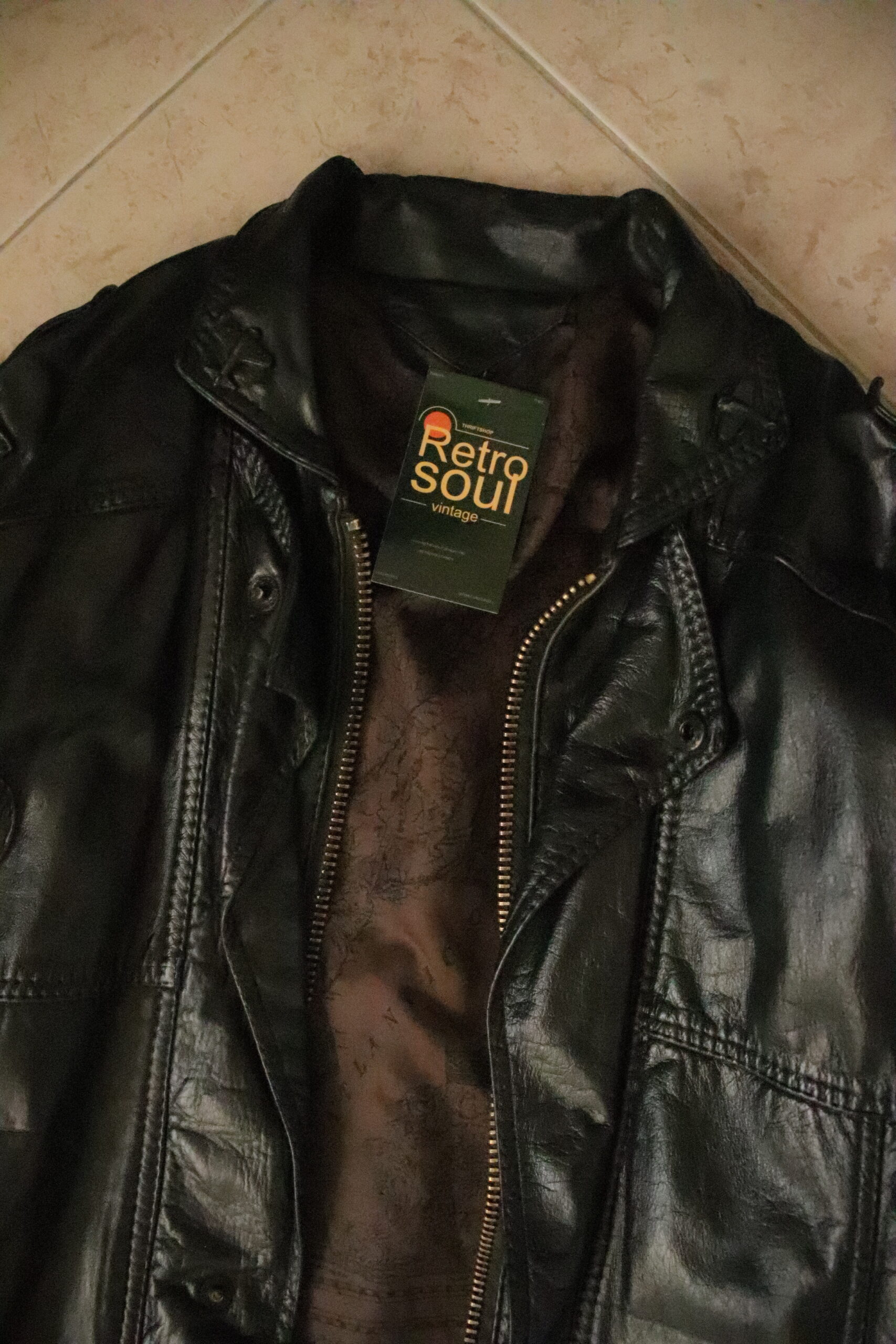 Chaqueta Cuero Verde – Talla L