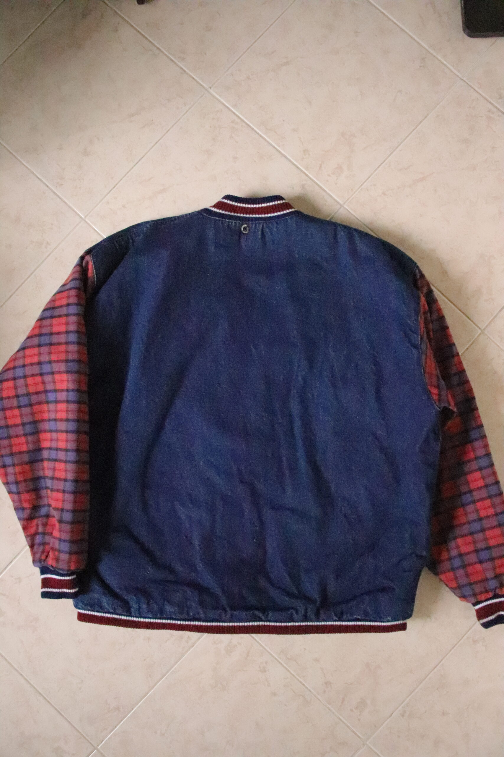 Chaqueta Denim Cuadros – Talla L