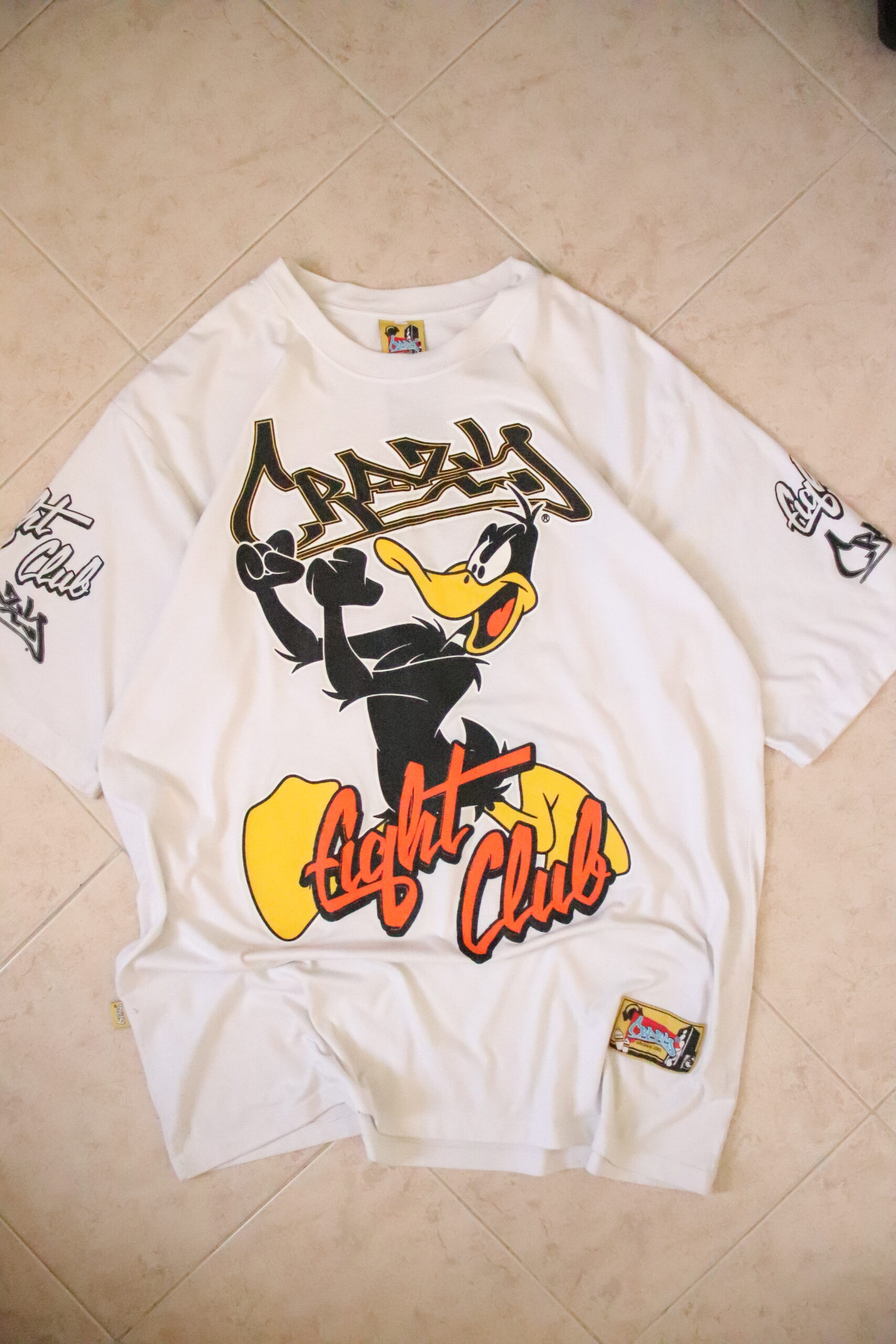 Camiseta CRAZY Blanca – Talla XXL