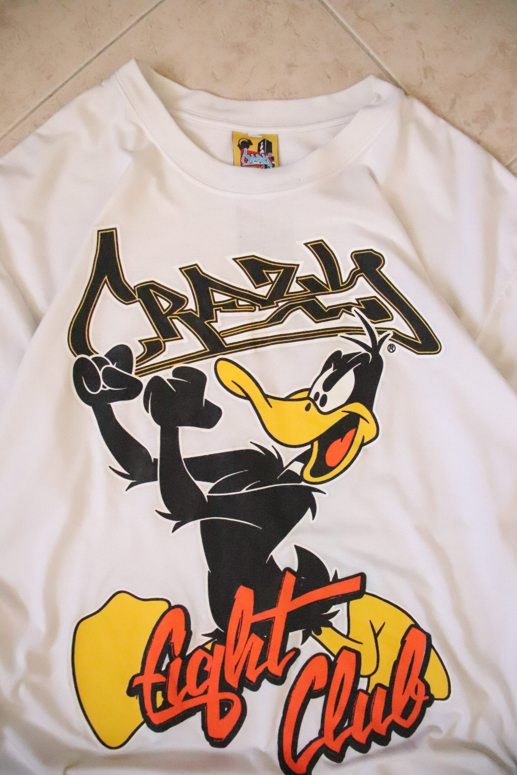 Camiseta CRAZY Blanca – Talla XXL