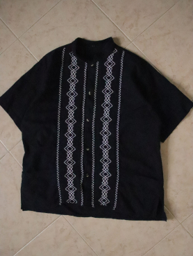 Camisa Guayabera Azul – Talla S