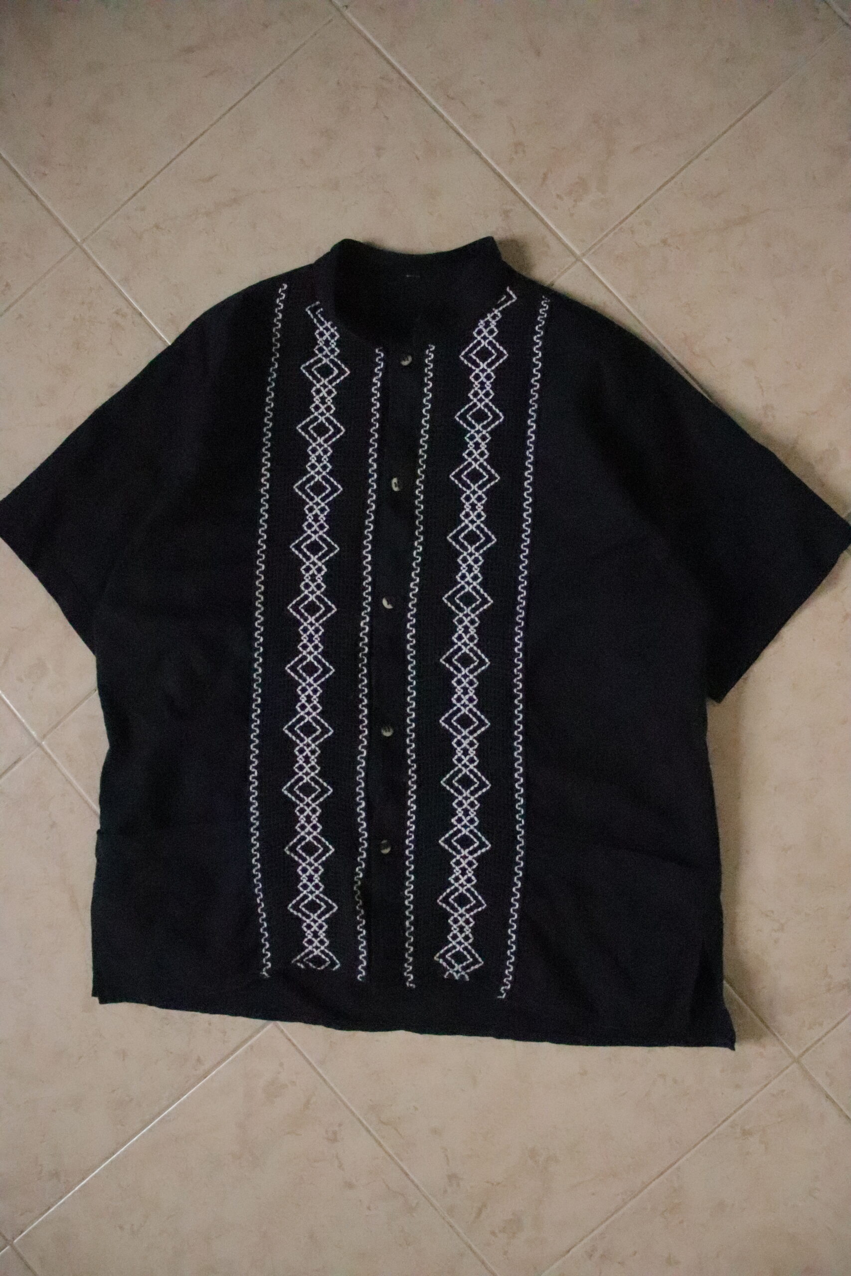 Camisa Guayabera Azul – Talla S