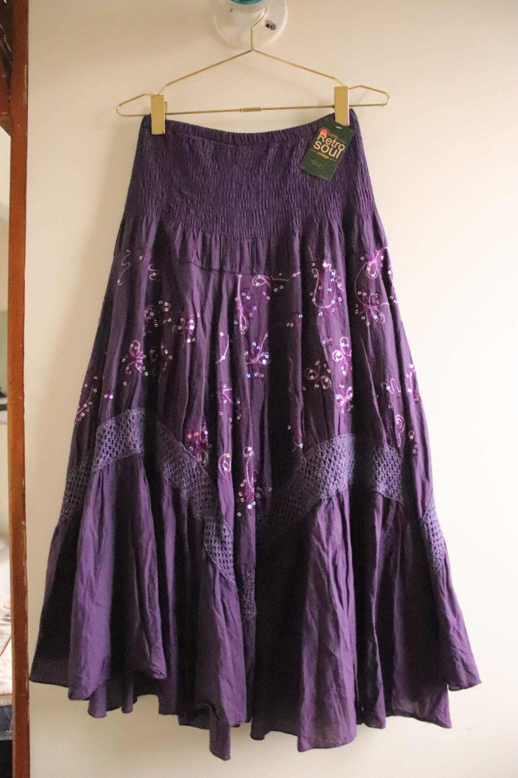 Falda Midi Morada – Talla M