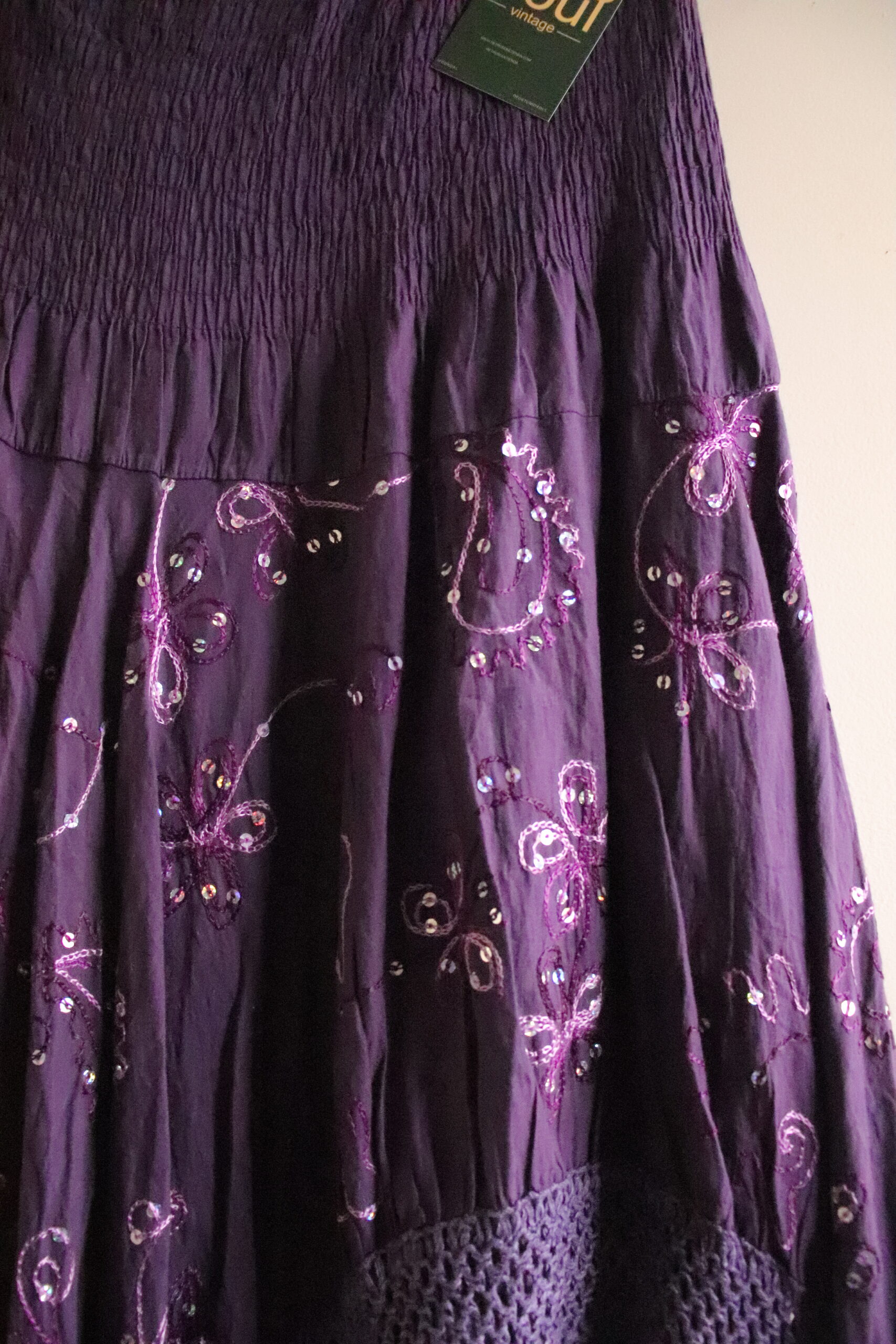 Falda Midi Morada – Talla M