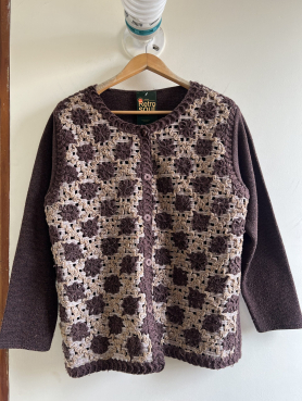 Cardigan Flores – Talla M