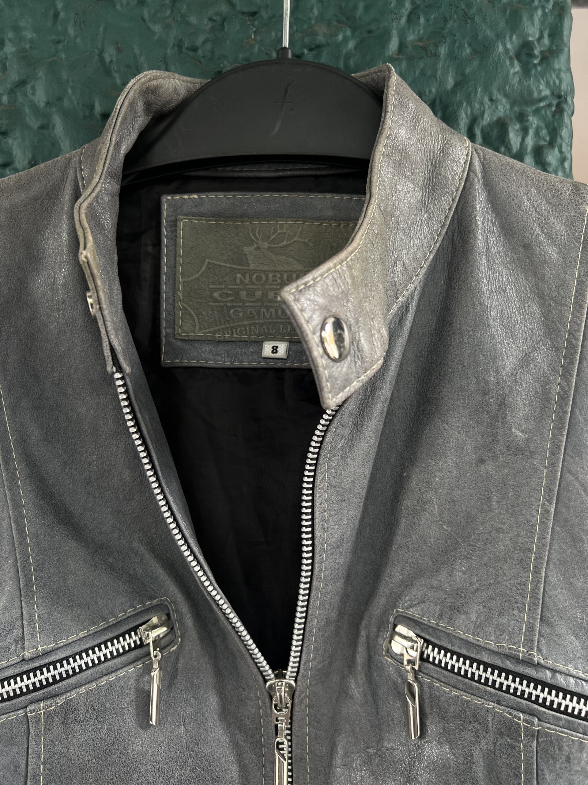 Chaqueta Cuero NOBUK – Talla S/M