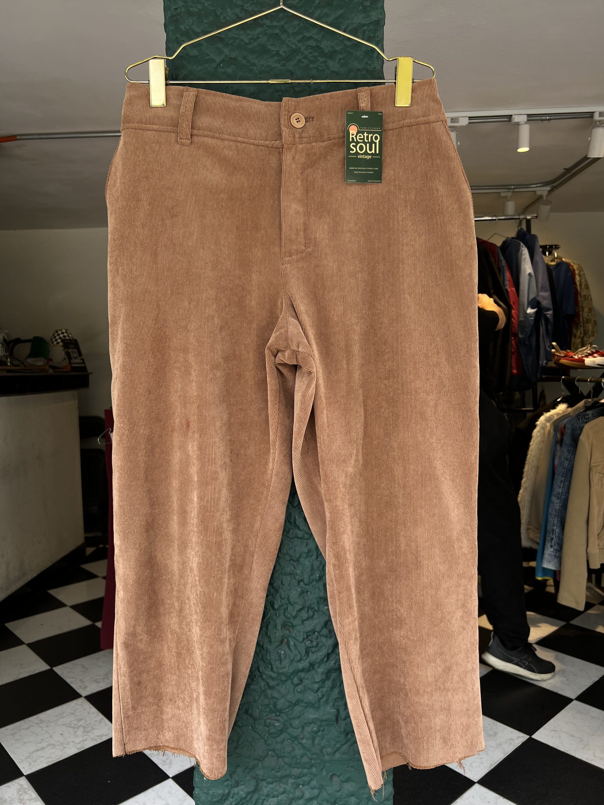 Pantalon Acanalado – Talla 34