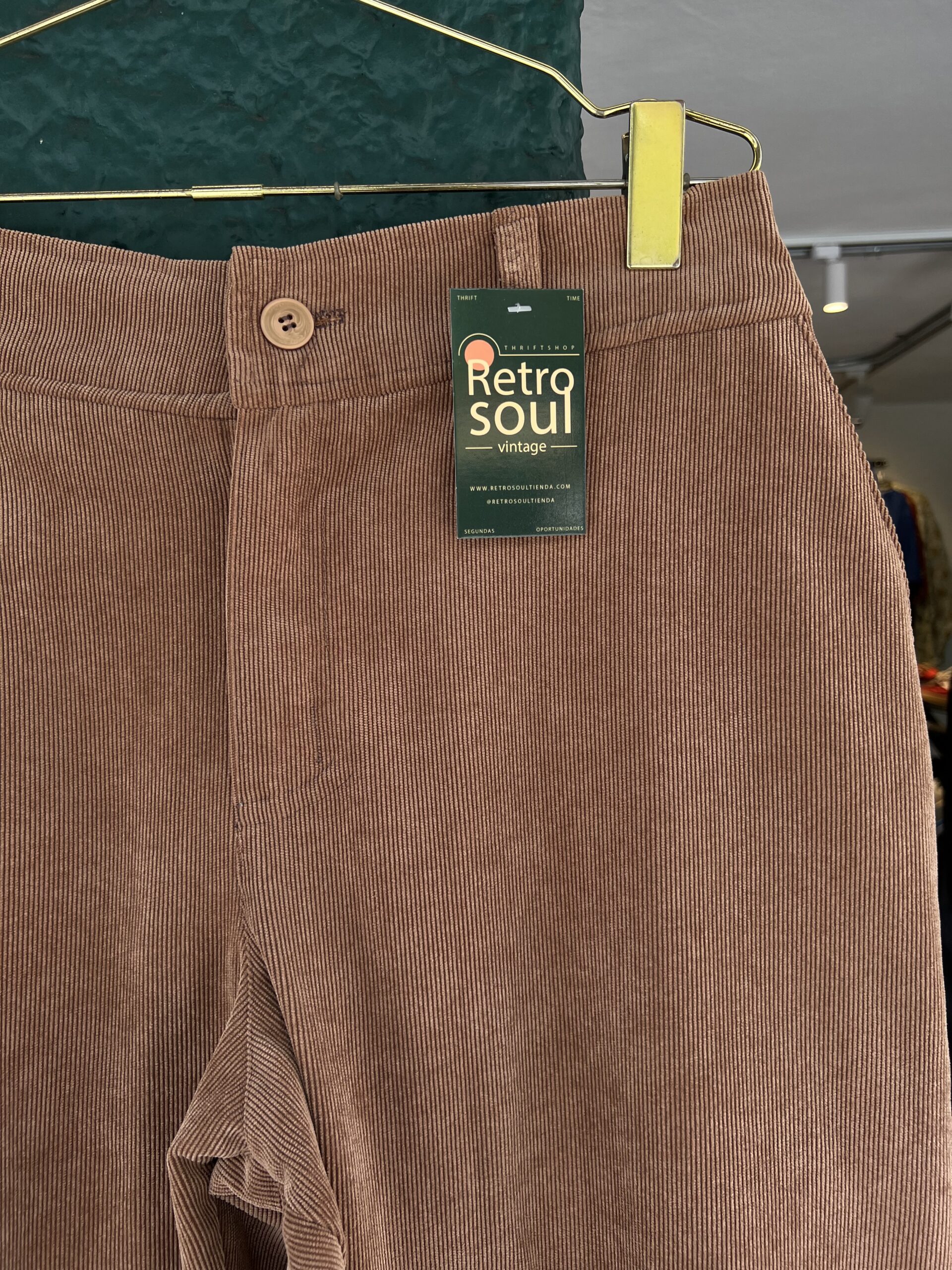 Pantalon Acanalado – Talla 34