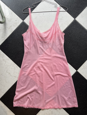 Vestido Lencero Rosa – Talla S