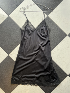 Minivestido Lencero Negro – Talla S