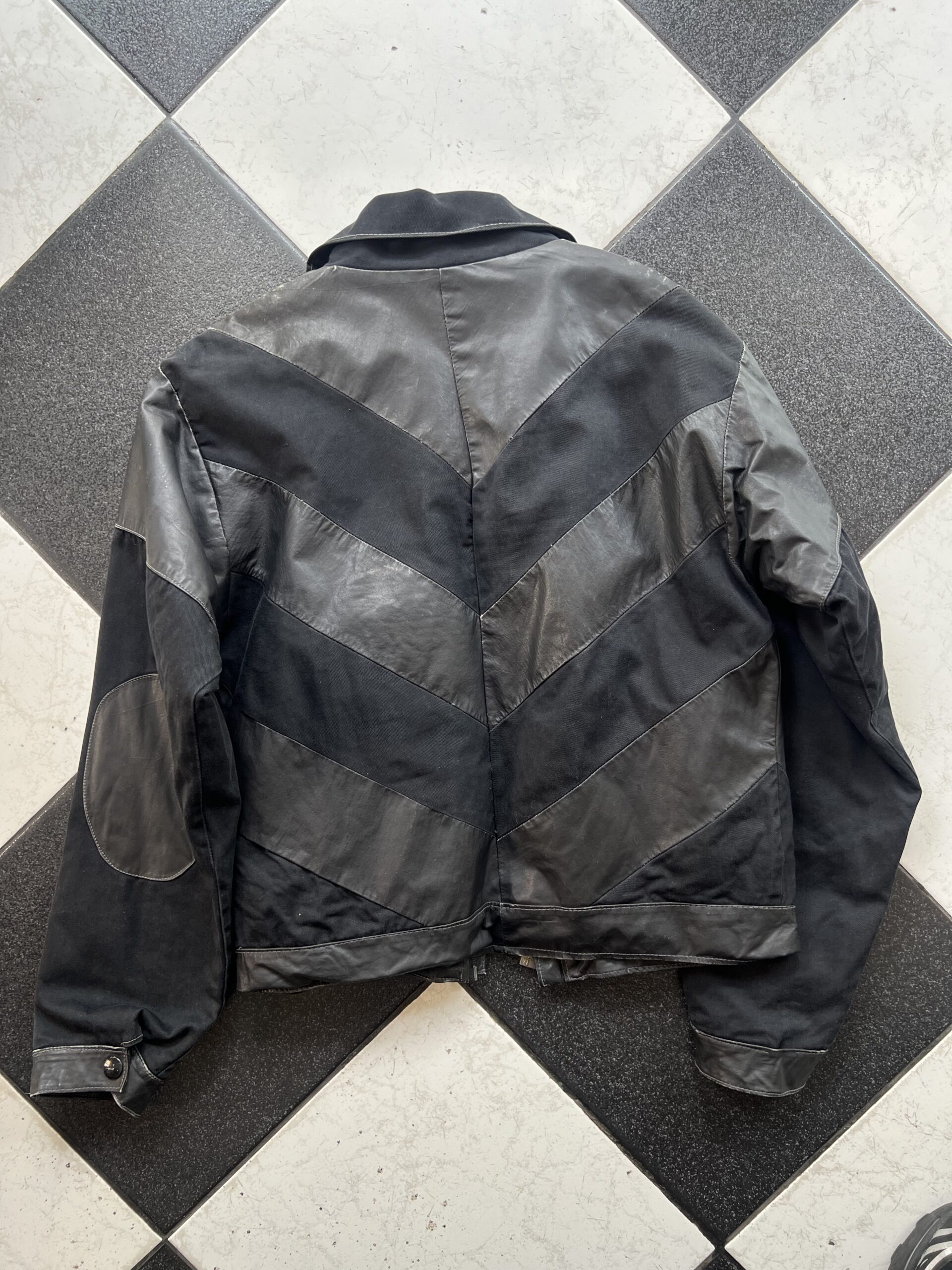 Chaqueta Cuero Combinada – Talla M